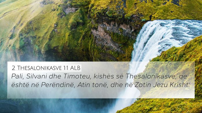 2 Thesalonikasve 1:1 ALB 4K Wallpaper - Pali, Silvani dhe Timoteu, kishës së - 4K Wallpaper Bible Verse