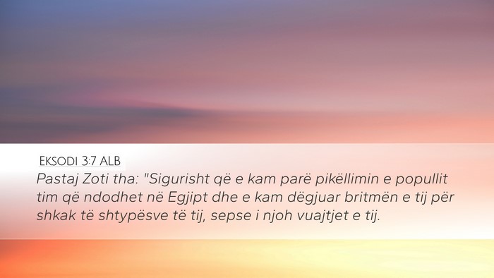 Eksodi 3:7 ALB Desktop Wallpaper - Pastaj Zoti tha: 