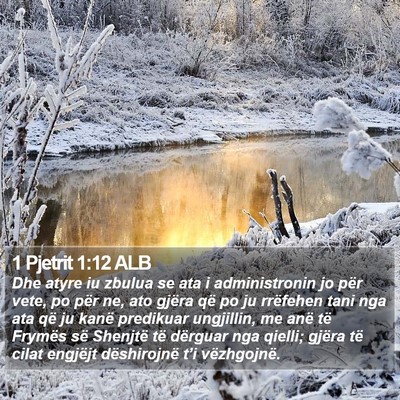 1 Pjetrit 1:12 ALB Bible Verse Image