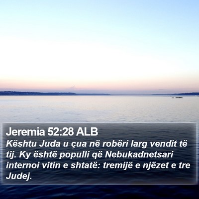 Jeremia 52:28 ALB Bible Verse Image