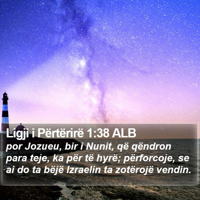 Ligji i Përtërirë 1:38 ALB Bible Verse Image