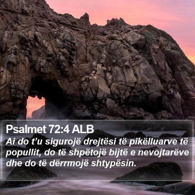 Psalmet 72:4 ALB Bible Verse Image