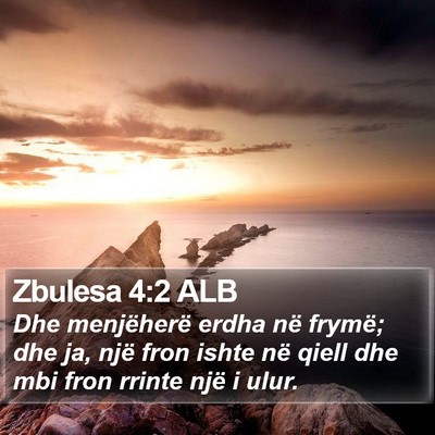 Zbulesa 4:2 ALB Bible Verse Image