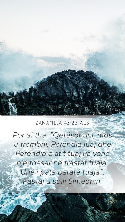 Zanafilla 43:23 ALB Bible Verse Image