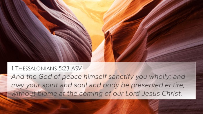 1 Thessalonians 5:23 ASV 4K Wallpaper - And the God of peace himself sanctify you wholly; - 4K Wallpaper Bible Verse