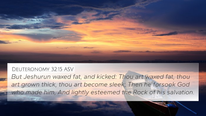 Deuteronomy 32:15 ASV 4K Wallpaper - But Jeshurun waxed fat, and kicked: Thou art - 4K Wallpaper Bible Verse