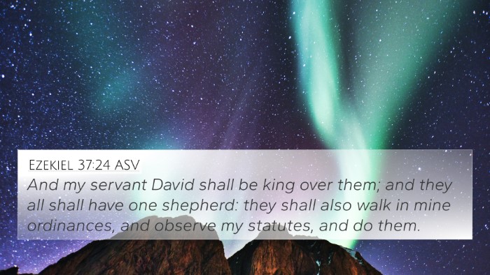 Ezekiel 37:24 ASV Bible Verse Image