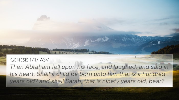 Genesis 17:17 ASV 4K Wallpaper - Then Abraham fell upon his face, and laughed, and - 4K Wallpaper Bible Verse