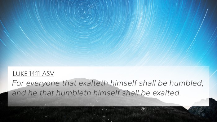 Luke 14:11 ASV 4K Wallpaper - For everyone that exalteth himself shall be - 4K Wallpaper Bible Verse