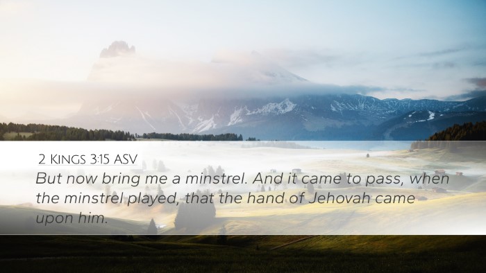 2 Kings 3:15 ASV Desktop Wallpaper - But now bring me a minstrel. And it came to pass, - Desktop Bible Verse Wallpaper