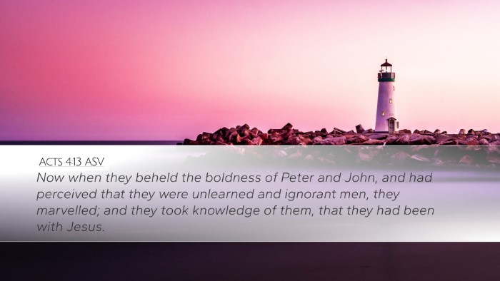 Acts 4:13 ASV Desktop Wallpaper - Now when they beheld the boldness of Peter and - Desktop Bible Verse Wallpaper