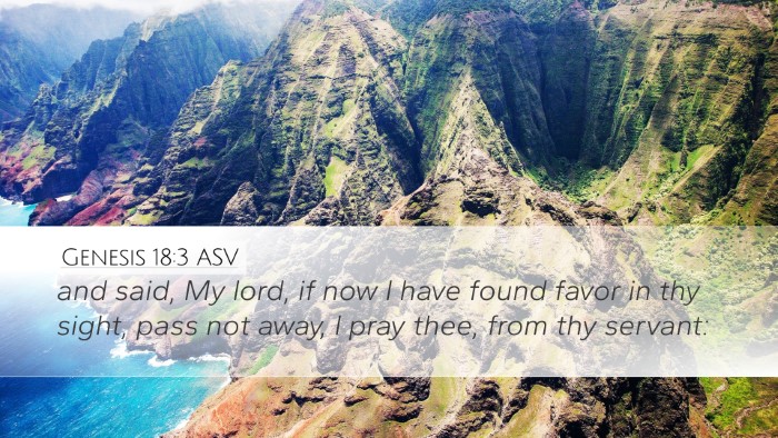 Genesis 18:3 ASV Desktop Wallpaper - and said, My lord, if now I have found favor in - Desktop Bible Verse Wallpaper