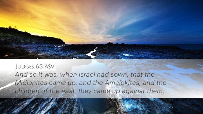 Judges 6:3 ASV Bible Verse Image