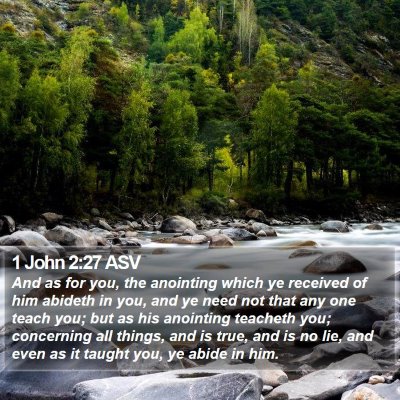 1 John 2:27 ASV Bible Verse Image