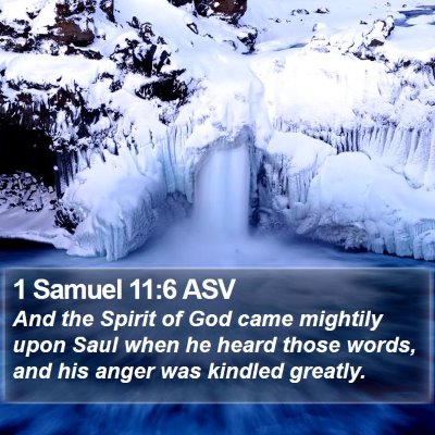 1 Samuel 11:6 ASV Bible Verse Image