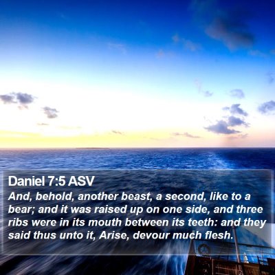 Daniel 7:5 ASV Bible Verse Image