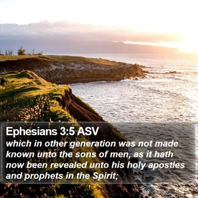 Ephesians 3:5 ASV Bible Verse Image