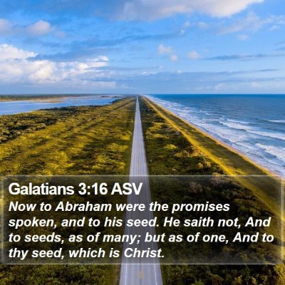 Galatians 3:16 ASV Bible Verse Image