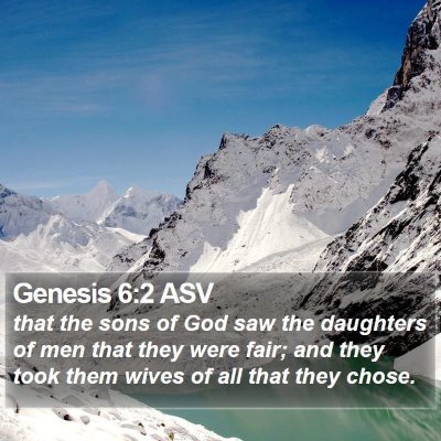 Genesis 6:2 ASV Bible Verse Image