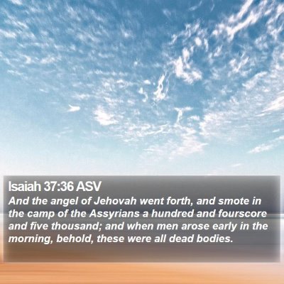 Isaiah 37:36 ASV Bible Verse Image