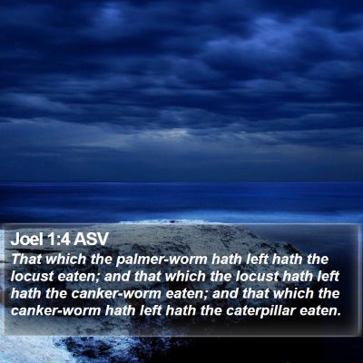 Joel 1:4 ASV Bible Verse Image