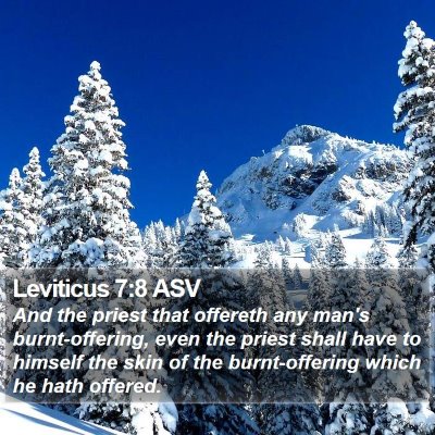 Leviticus 7:8 ASV Bible Verse Image