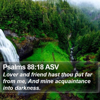 Psalms 88:18 ASV Bible Verse Image