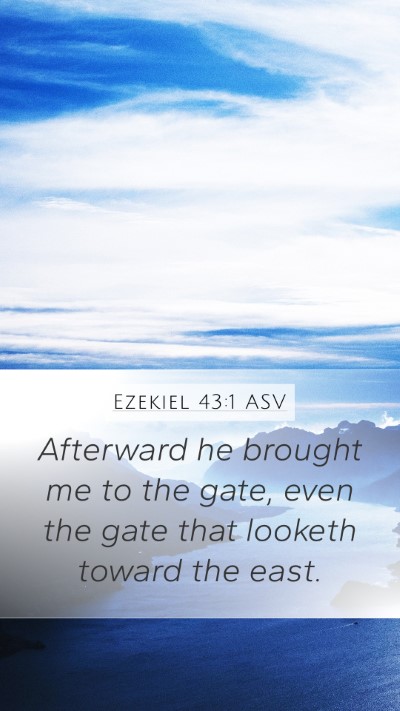 Ezekiel 43:1 ASV Bible Verse Image