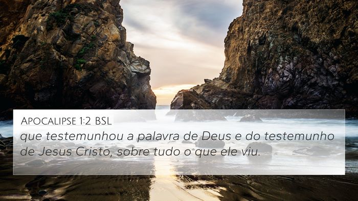 Apocalipse 1:2 BSL 4K Wallpaper - que testemunhou a palavra de Deus e do testemunho - 4K Wallpaper Bible Verse