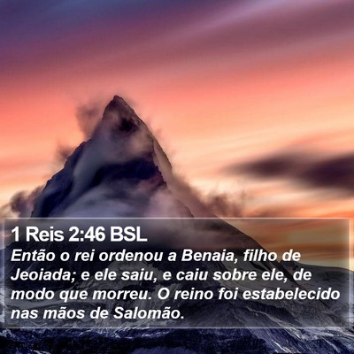 1 Reis 2:46 BSL Bible Verse Image