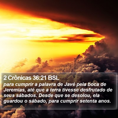 2 Crônicas 36:21 BSL Bible Verse Image