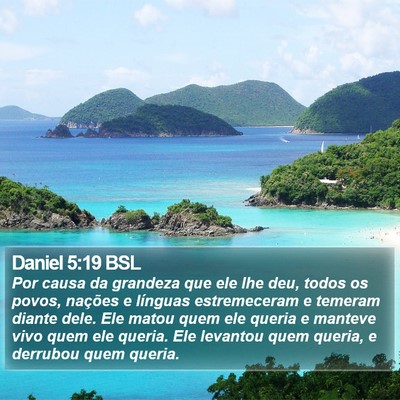 Daniel 5:19 BSL Bible Verse Image