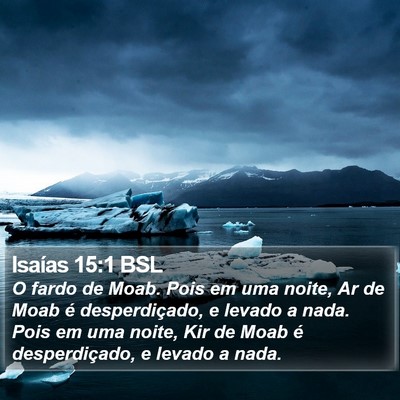 Isaías 15:1 BSL Bible Verse Image