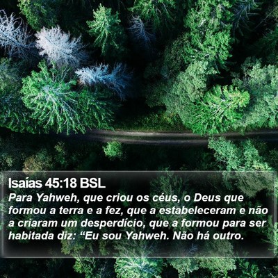 Isaías 45:18 BSL Bible Verse Image