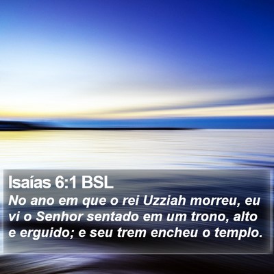 Isaías 6:1 BSL Bible Verse Image