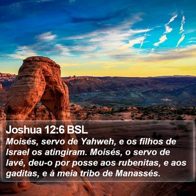 Joshua 12:6 BSL Bible Verse Image