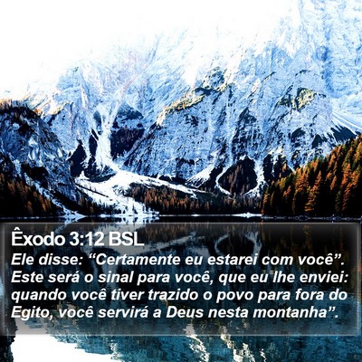 Êxodo 3:12 BSL Bible Verse Image