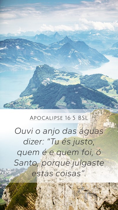 Apocalipse 16:5 BSL Bible Verse Image