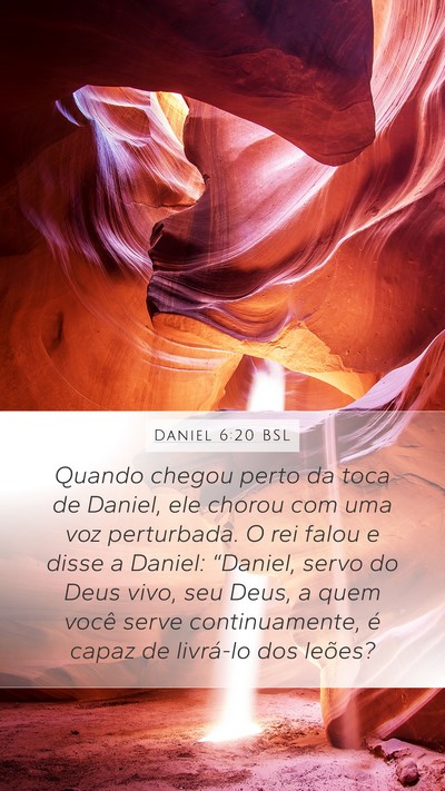 Daniel 6:20 BSL Bible Verse Image