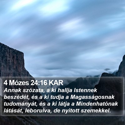 4 Mózes 24:16 KAR Bible Verse Image