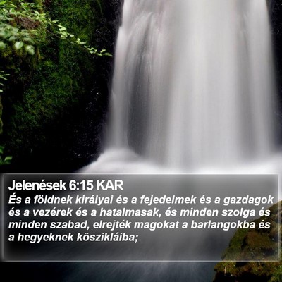 Jelenések 6:15 KAR Bible Verse Image