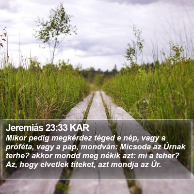 Jeremiás 23:33 KAR Bible Verse Image