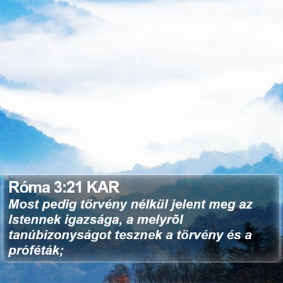 Róma 3:21 KAR Bible Verse Image