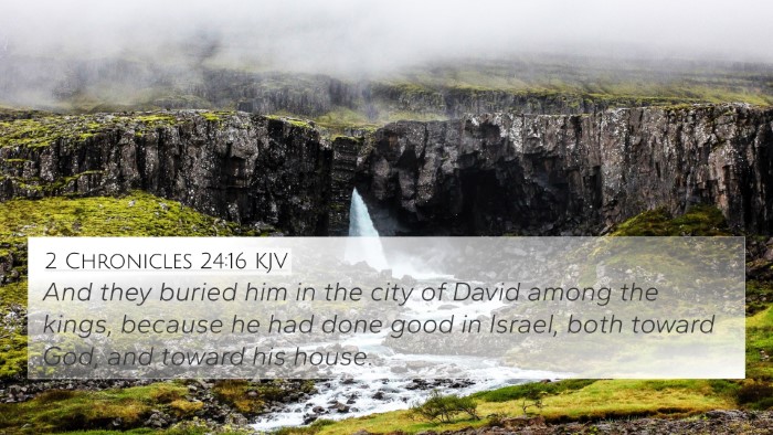 2 Chronicles 24:16 KJV Bible Verse Image