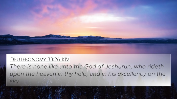 Deuteronomy 33:26 KJV 4K Wallpaper - There is none like unto the God of Jeshurun, who - 4K Wallpaper Bible Verse