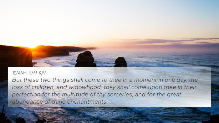 Isaiah 47:9 KJV 4K Wallpaper - But these two things shall come to thee in a - 4K Wallpaper Bible Verse