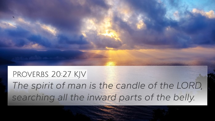 Proverbs 20:27 KJV 4K Wallpaper - The spirit of man is the candle of the LORD, - 4K Wallpaper Bible Verse