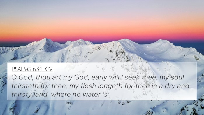 Psalms 63:1 KJV 4K Wallpaper - O God, thou art my God; early will I seek thee: - 4K Wallpaper Bible Verse