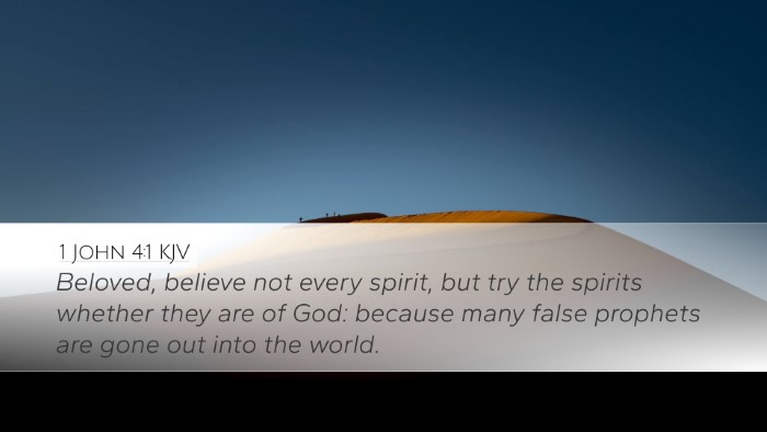 1 John 4:1 KJV Desktop Wallpaper - Beloved, believe not every spirit, but try the - Desktop Bible Verse Wallpaper