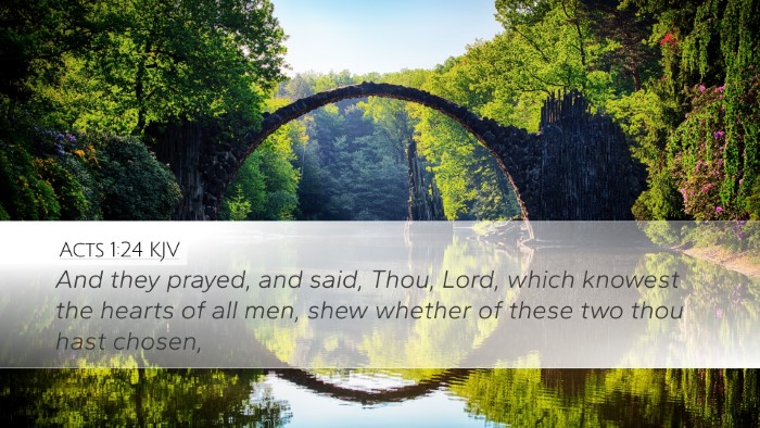 Acts 1:24 KJV Desktop Wallpaper - And they prayed, and said, Thou, Lord, which - Desktop Bible Verse Wallpaper